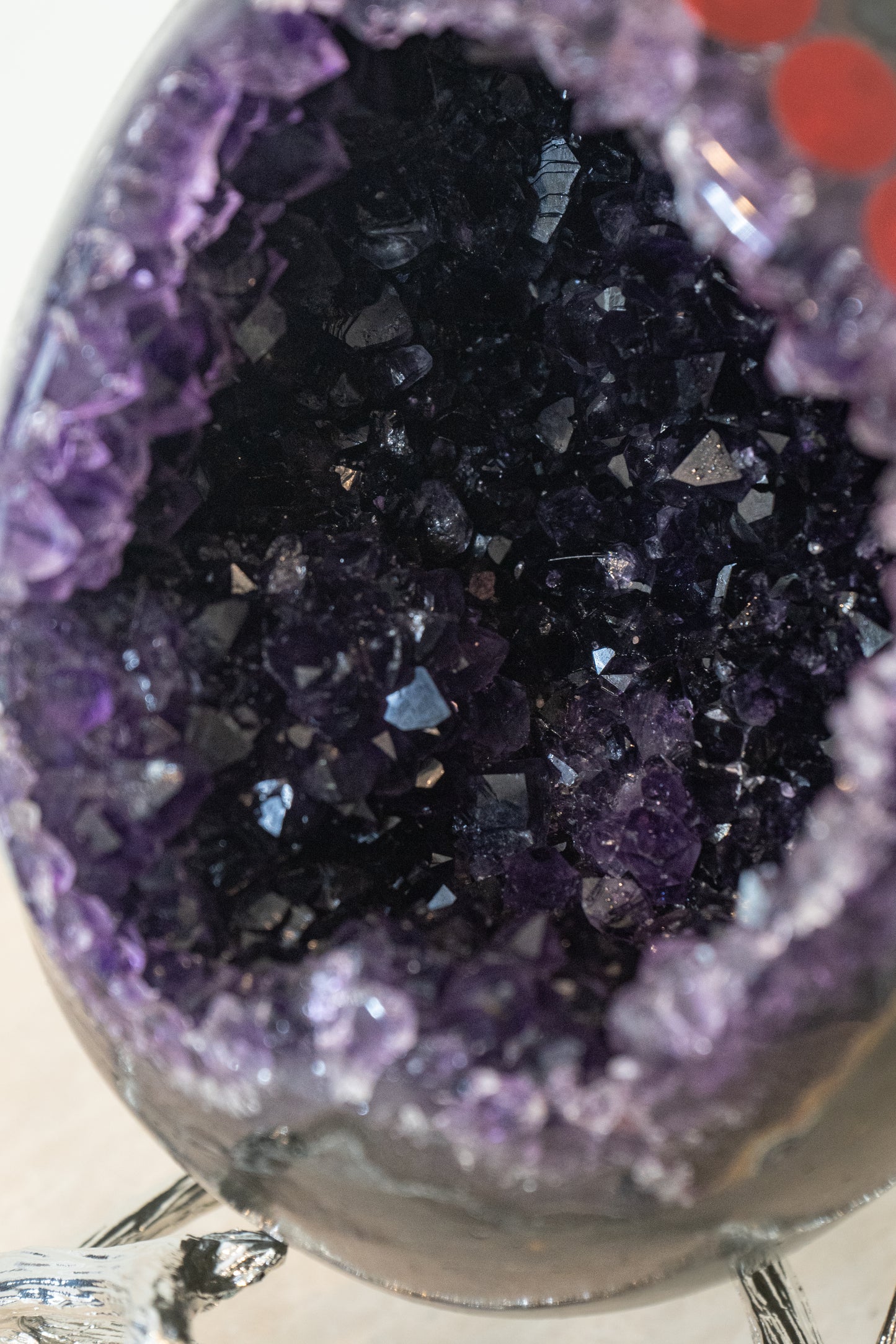 Amethyst Geode Natural Amethyst Geode, Quartz Cluster Crystal Specimen, Energy Healing Mineral 1 Piece Crystal Decor
