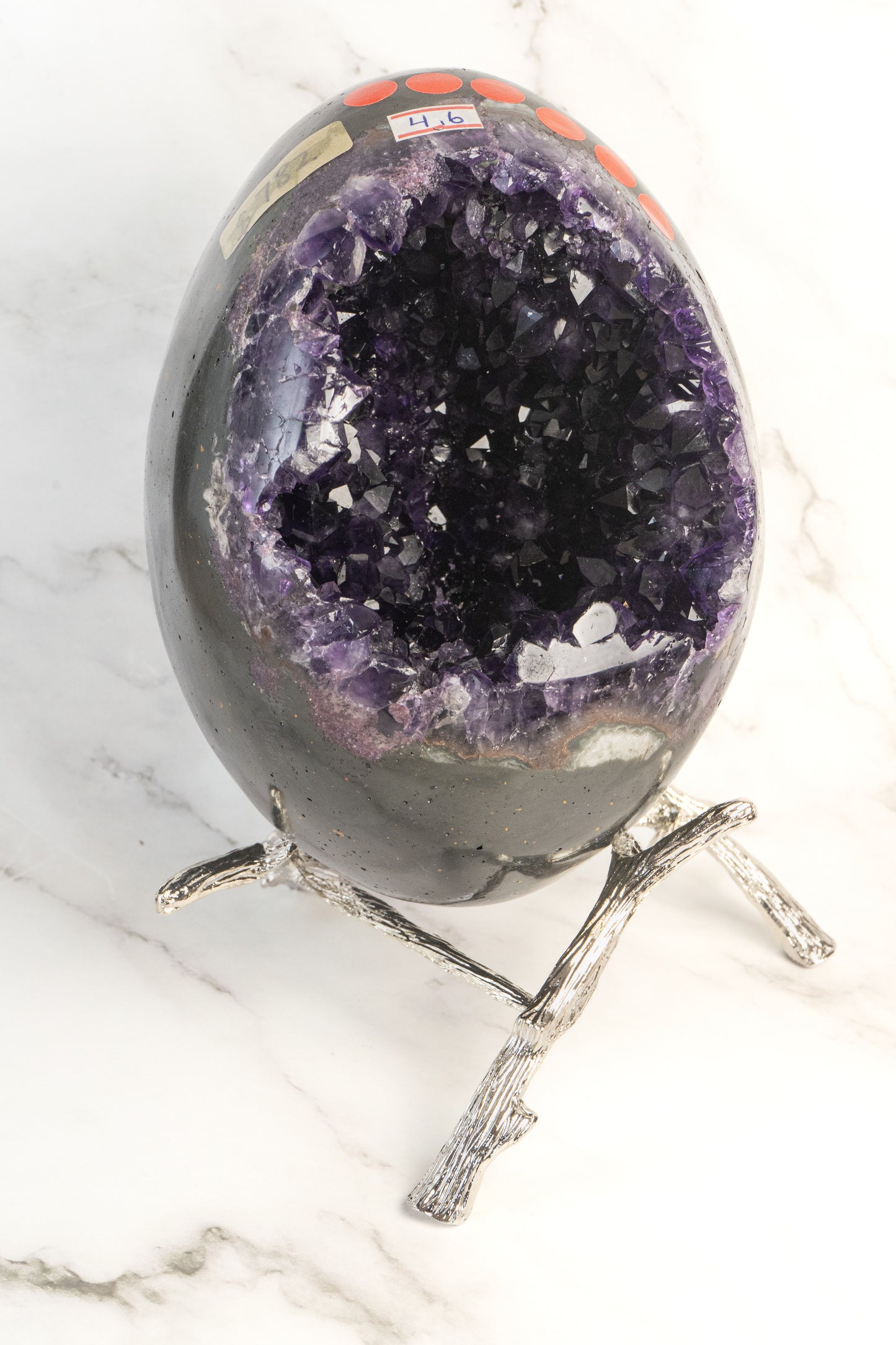 Amethyst Geode Natural Amethyst Geode, Quartz Cluster Crystal Specimen, Energy Healing Mineral 1 Piece Crystal Decor