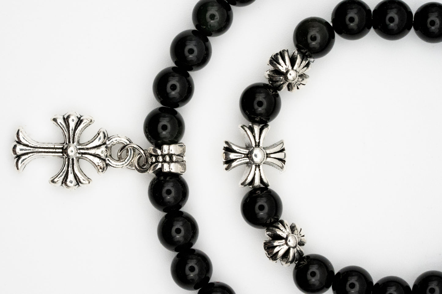 Obsidian Multi-Loop Bracelet - Protection & Grounding