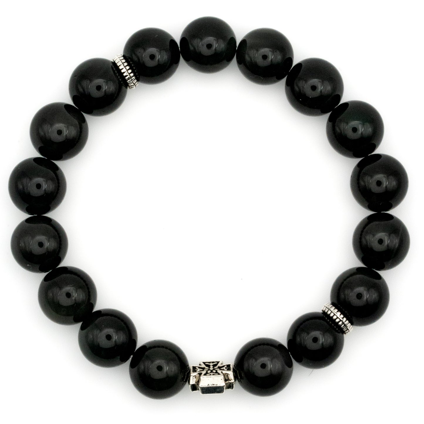 Obsidian Single-Loop Bracelet - Protection & Grounding