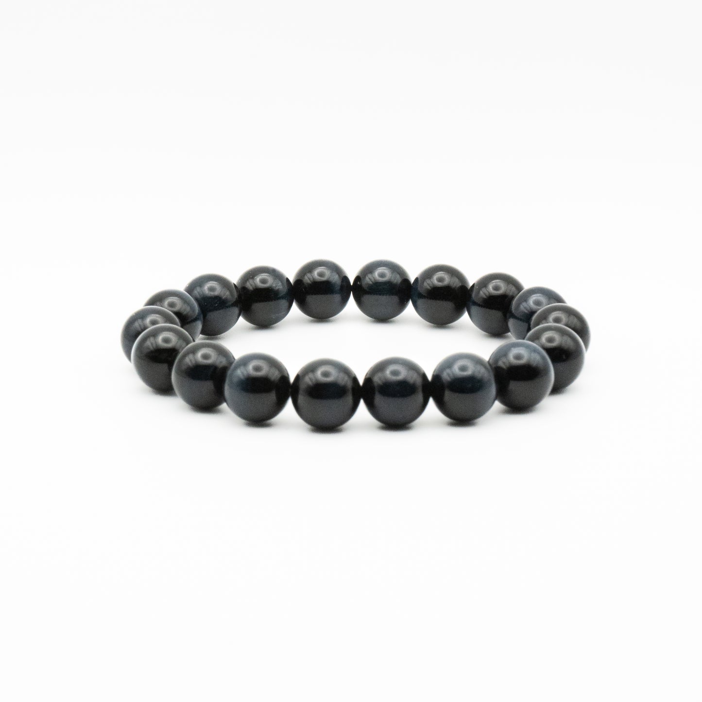 Blue Tiger Eye Single-Loop Bracelet - Confidence & Insight