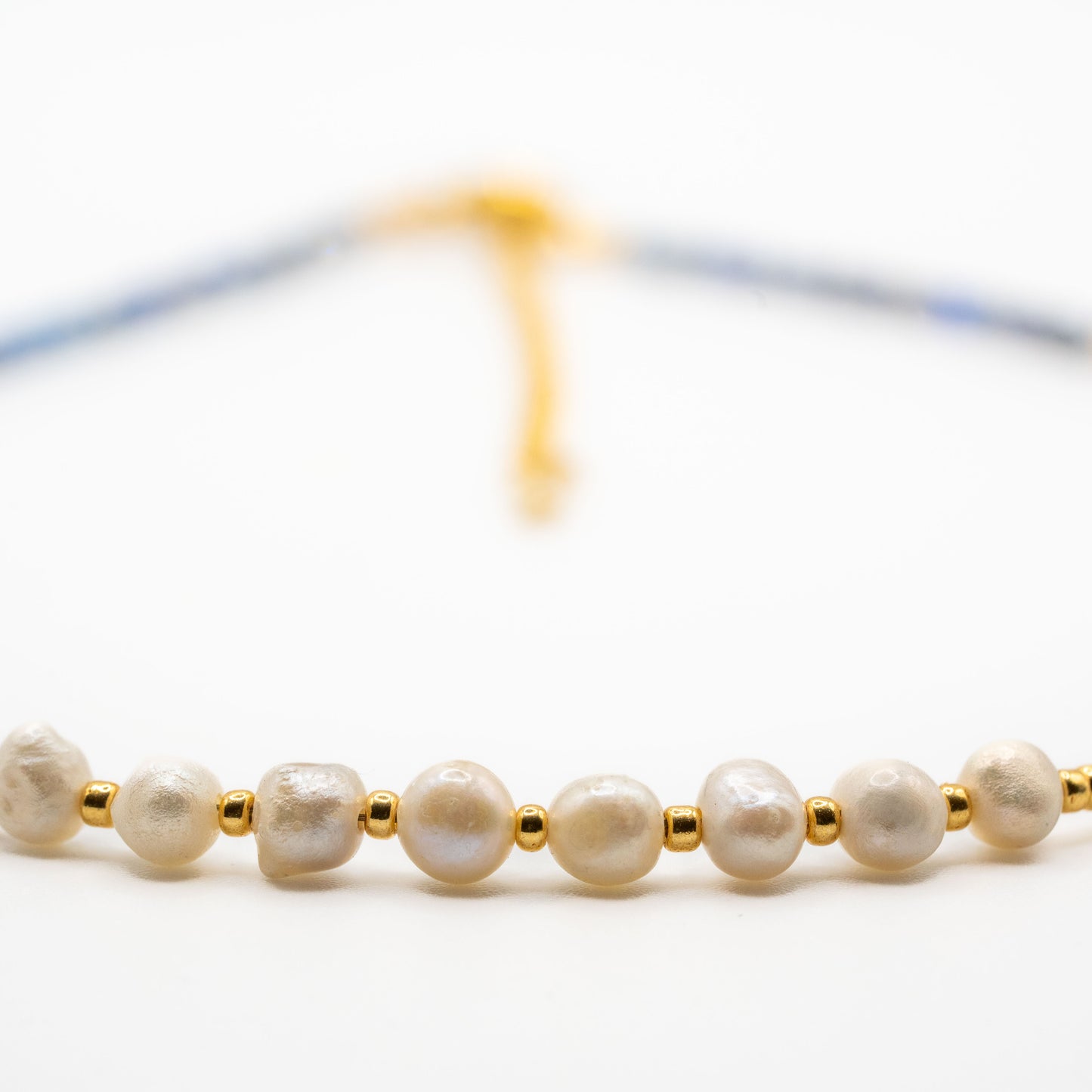 LAPIS LAZULI & Multi-FRESHWATER PEARL Necklace