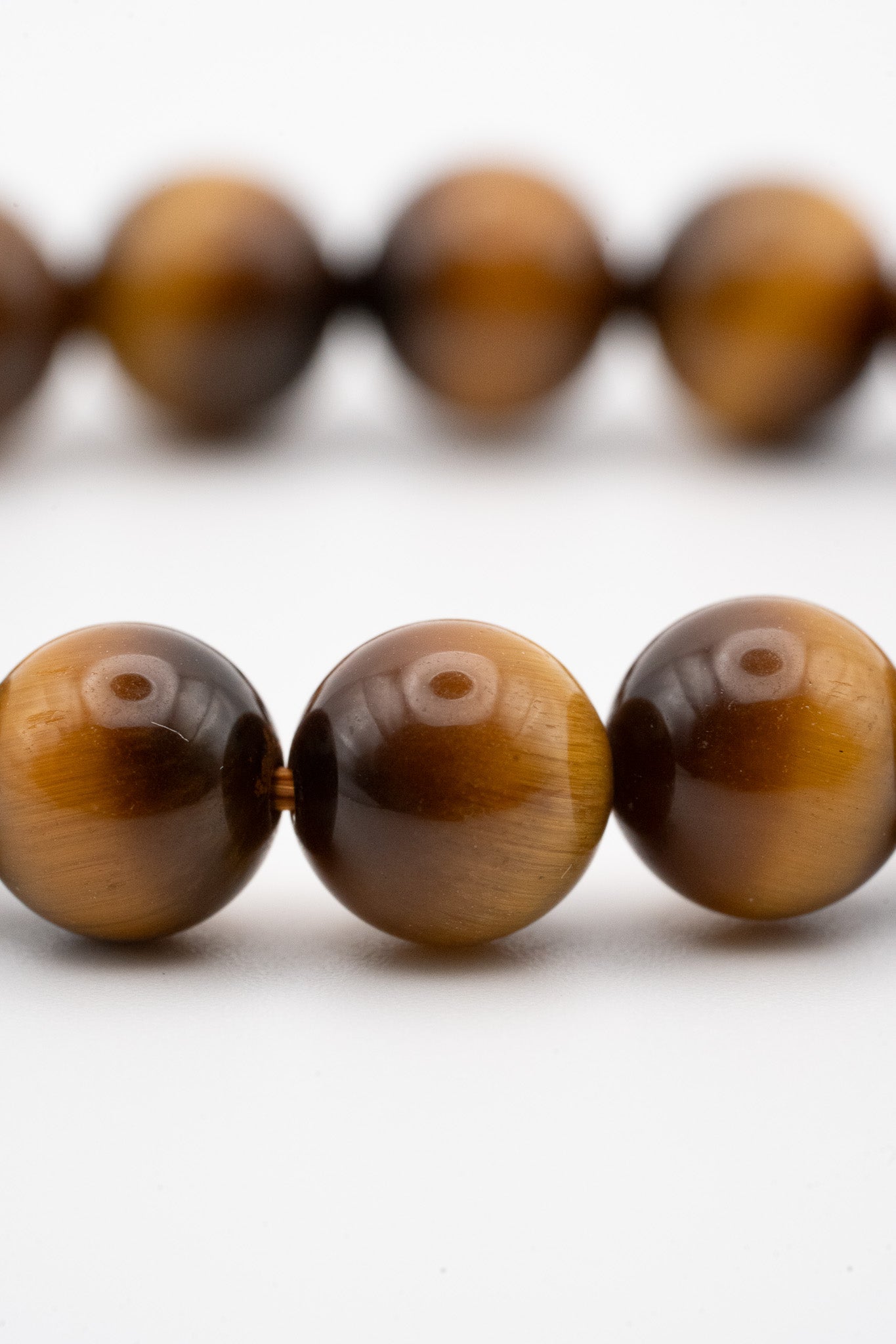 Yellow Tiger Eye Single-Loop Bracelet - Strength & Protection
