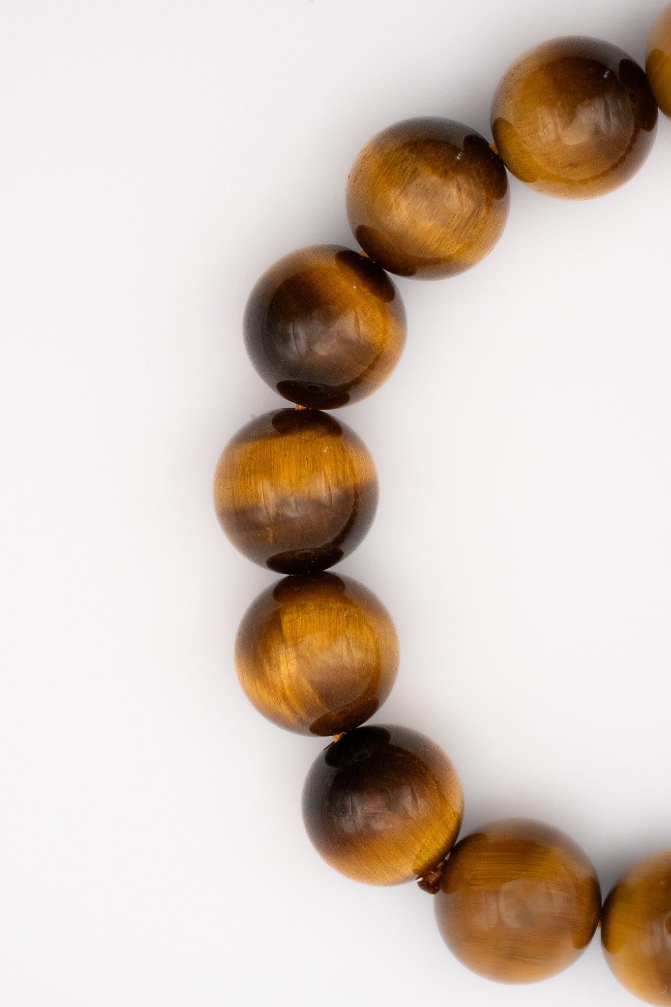 Yellow Tiger Eye Single-Loop Bracelet - Strength & Protection