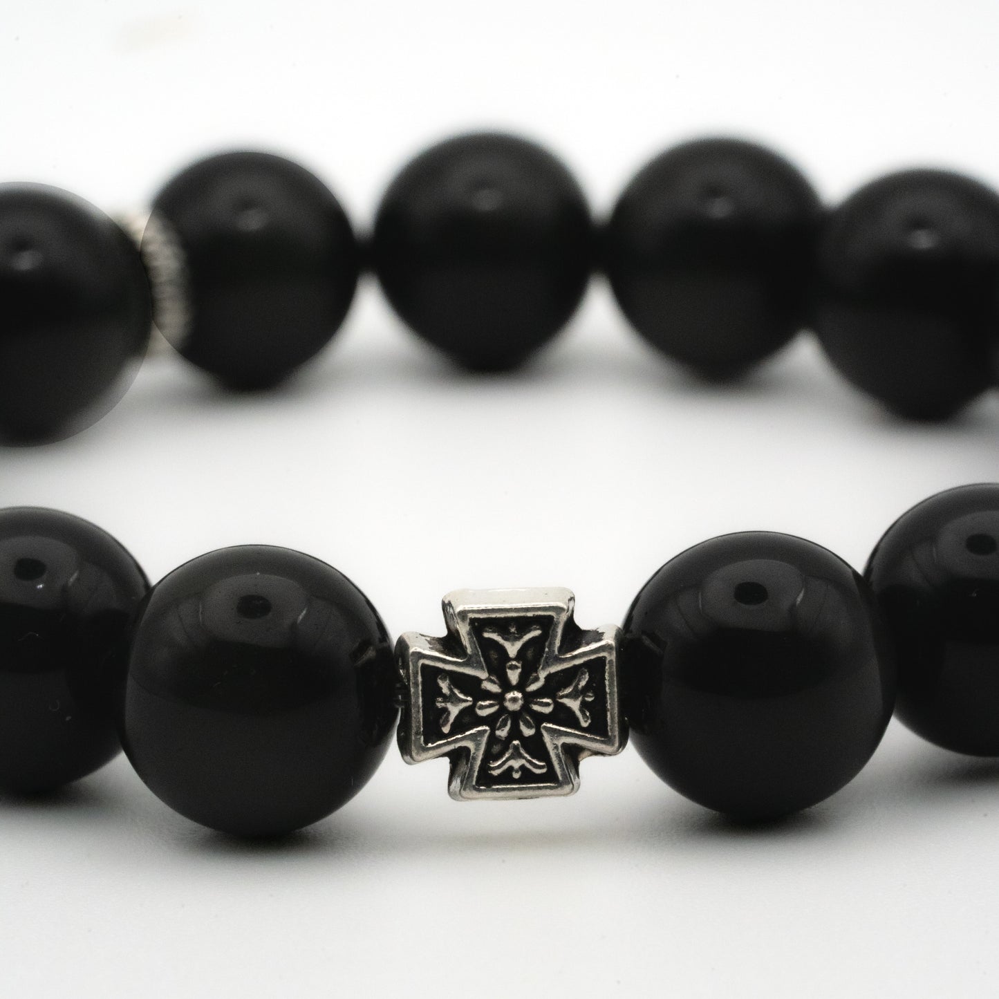 Obsidian Single-Loop Bracelet - Protection & Grounding