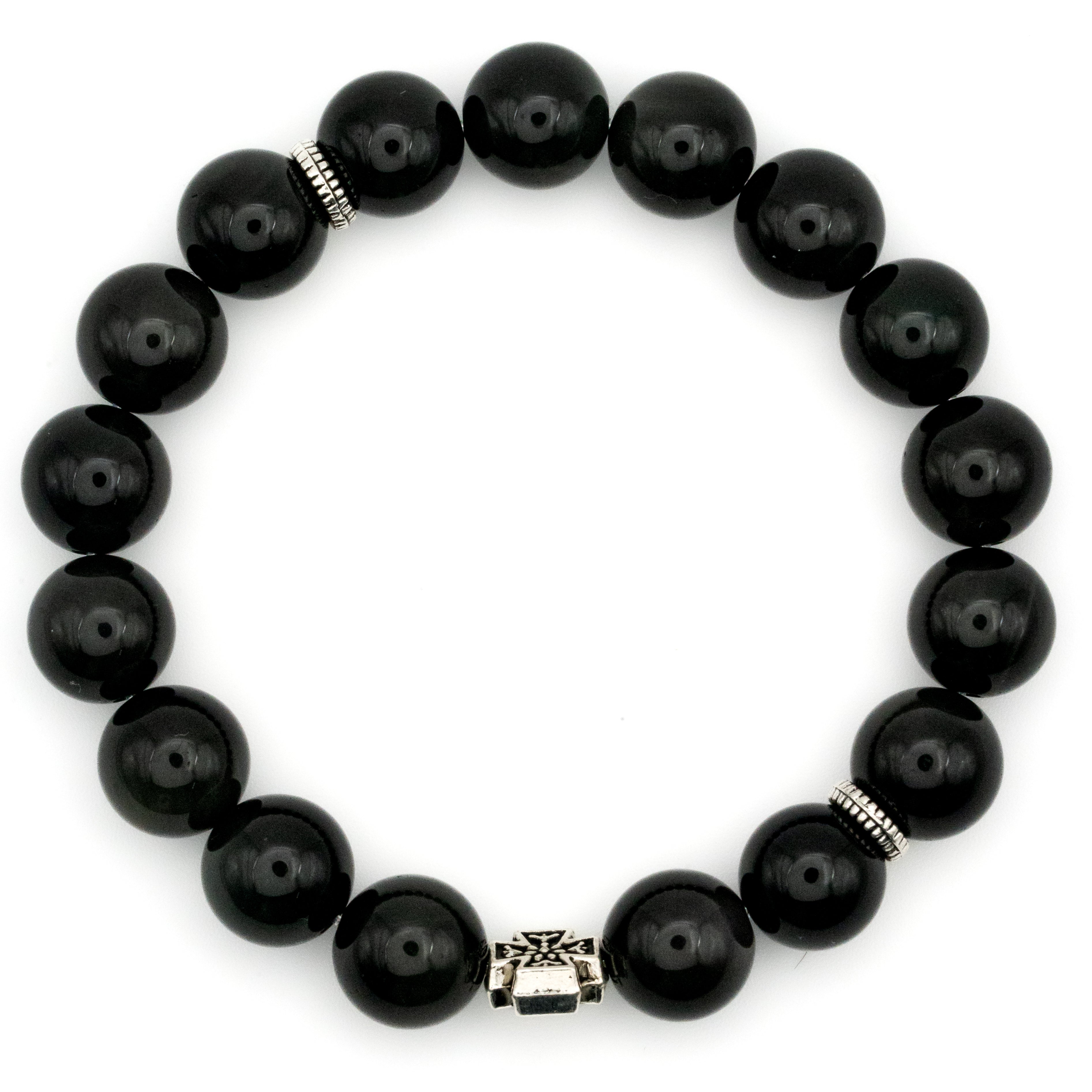 Obsidian Single-Loop Bracelet - Protection & Grounding