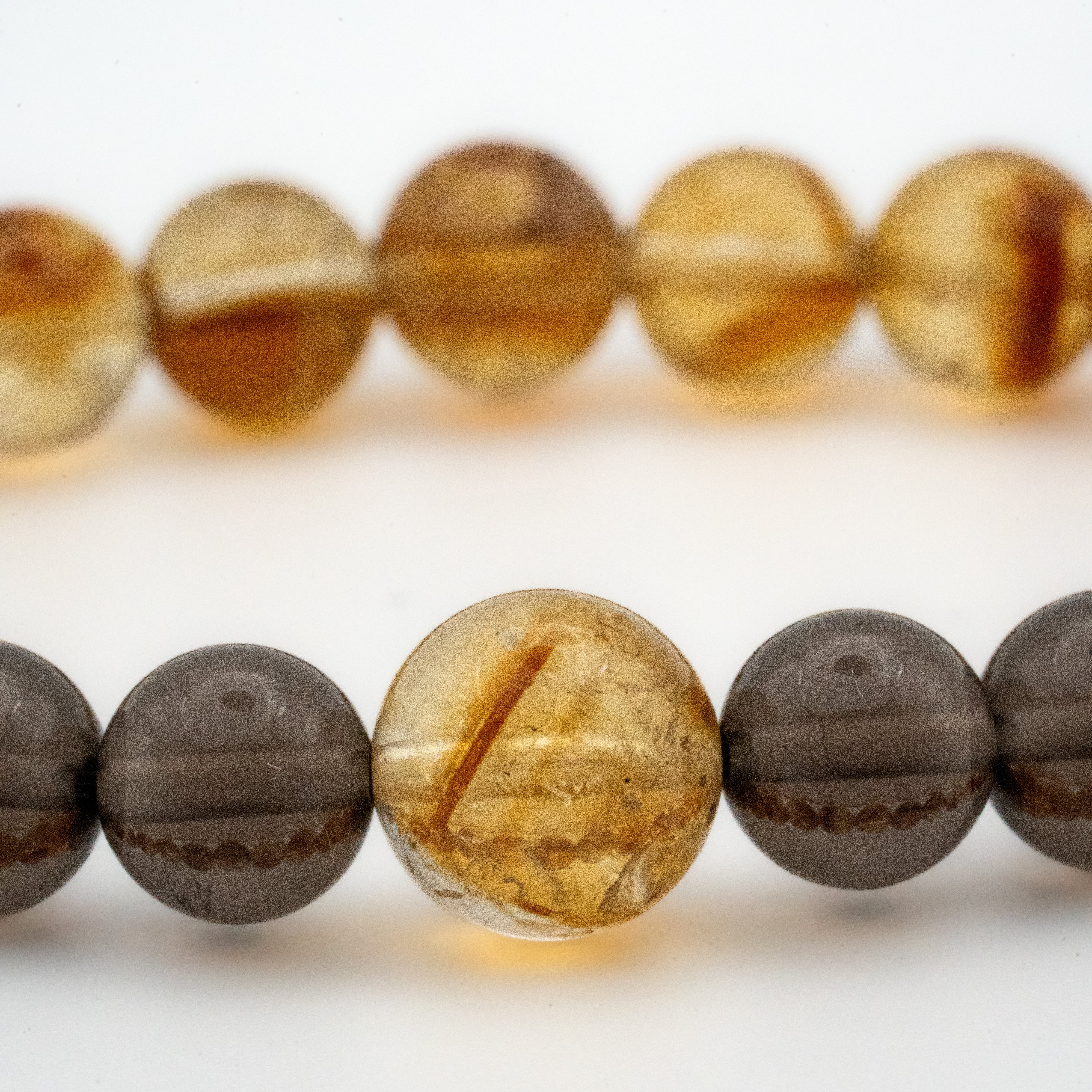 Smoky Quartz & Citrine Bracelet - Attraction Wealth