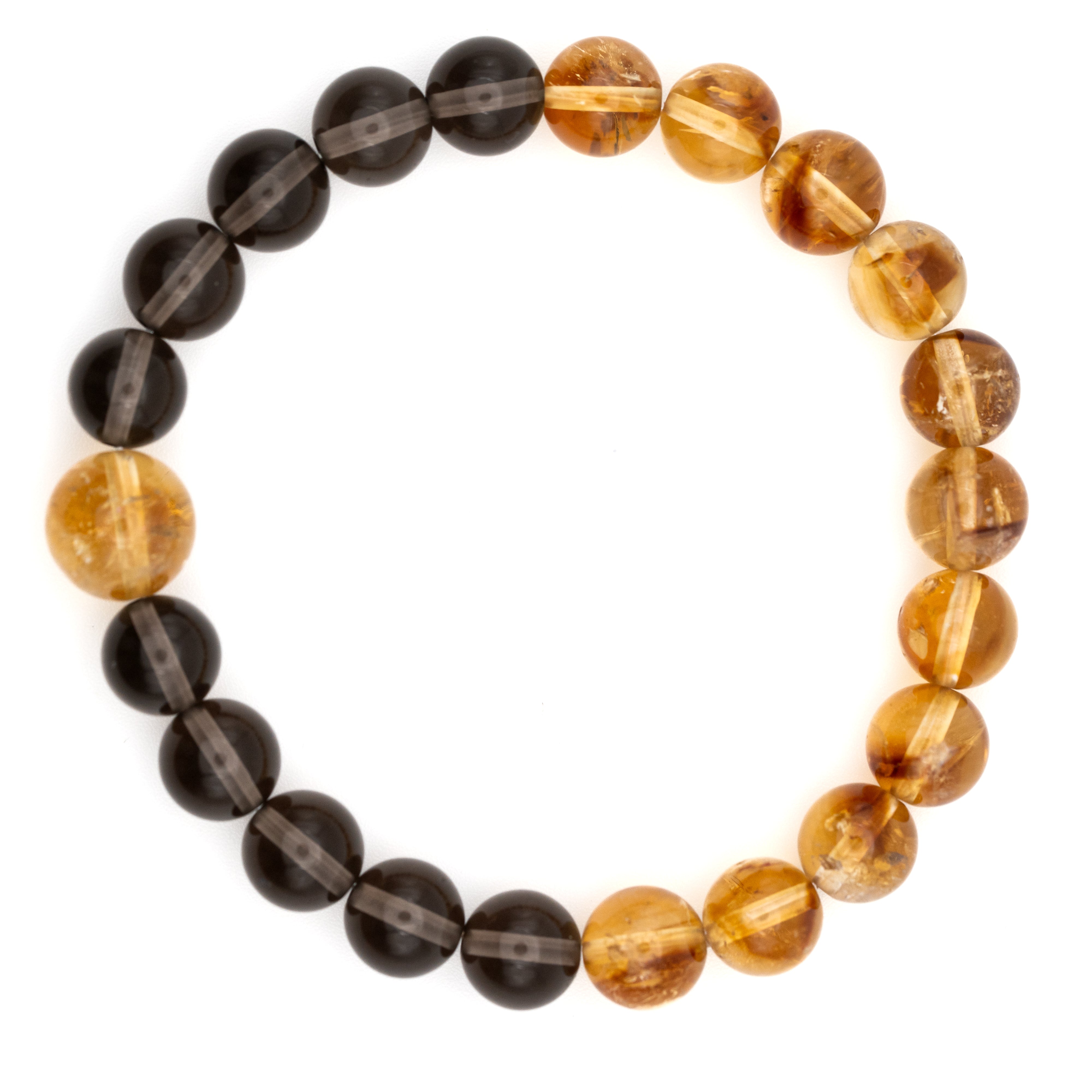 Smoky Quartz & Citrine Bracelet - Attraction Wealth