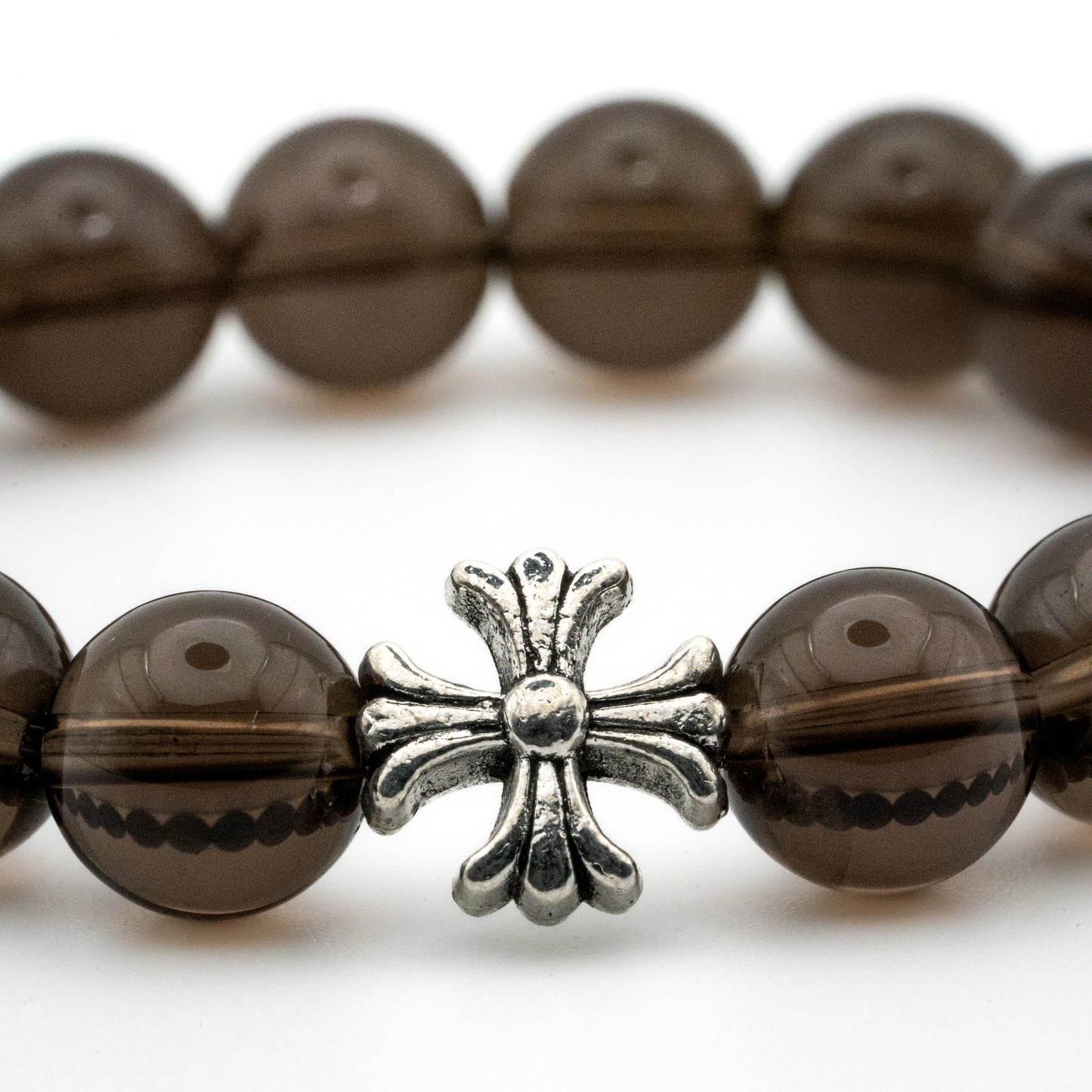 Smoky Quartz Single-loop Bracelet - Grounding & Protection