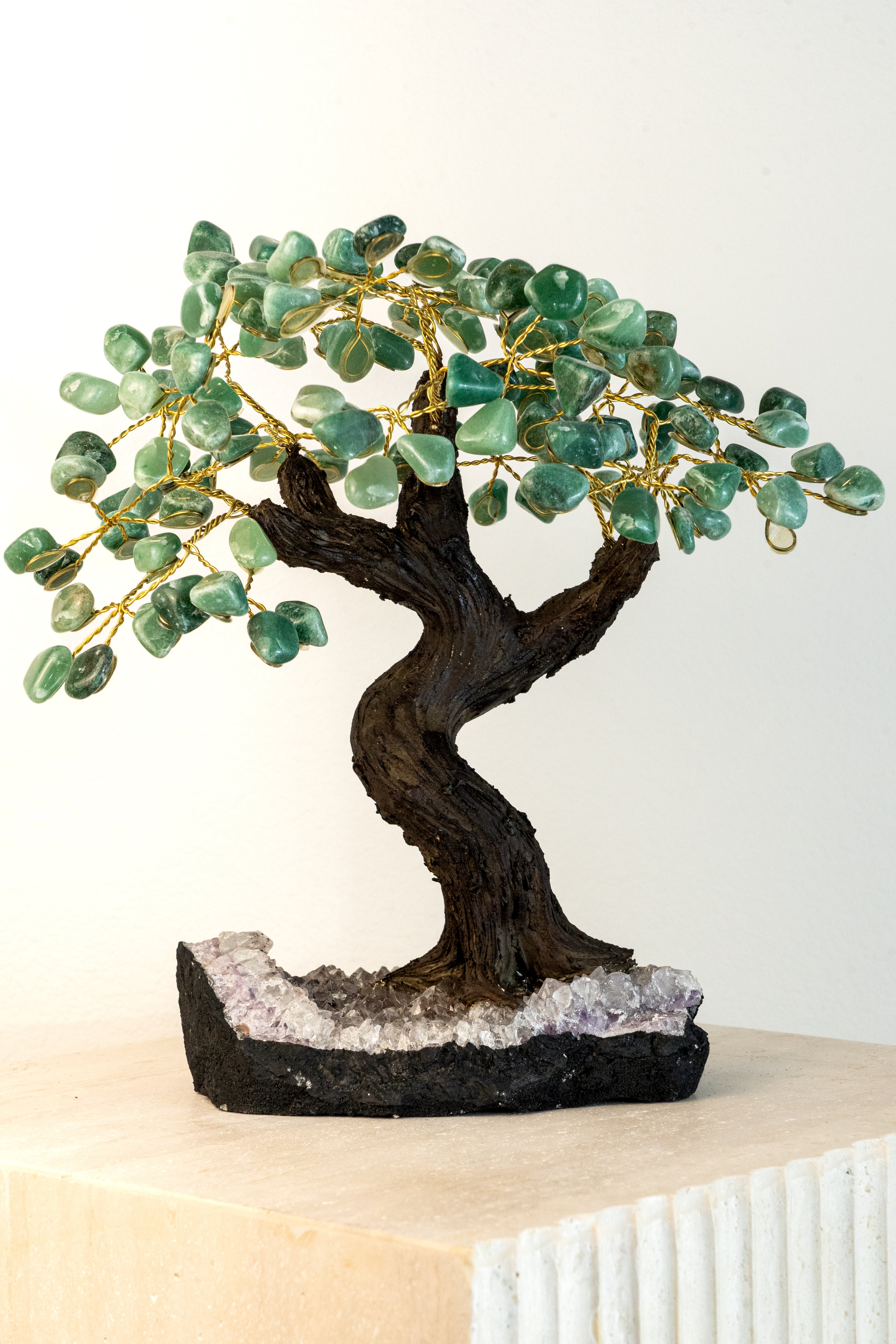 Success Green Quartz Feng Shui Tree