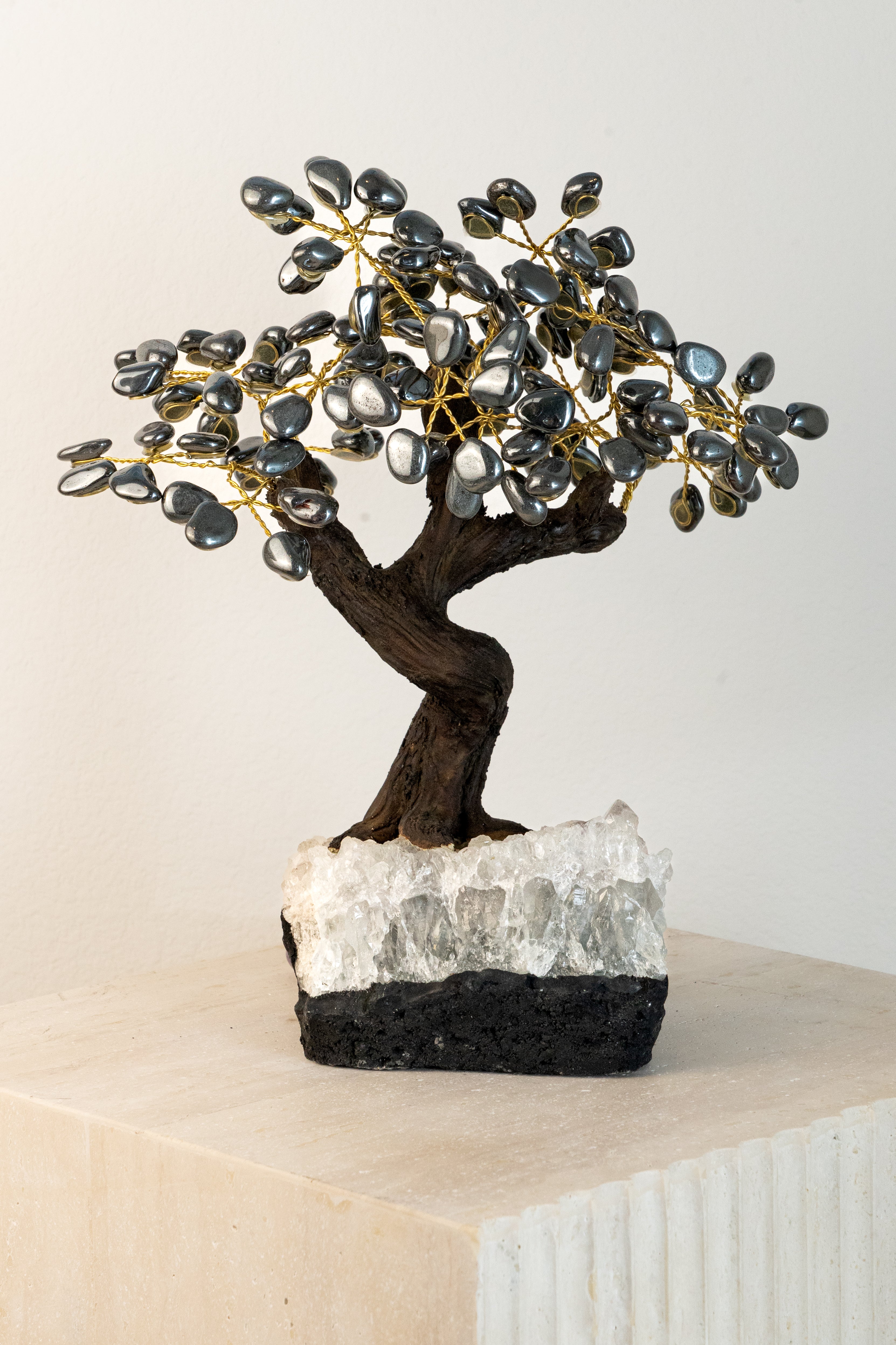 Enhancing Courage & Confidence Hematite Feng Shui tree