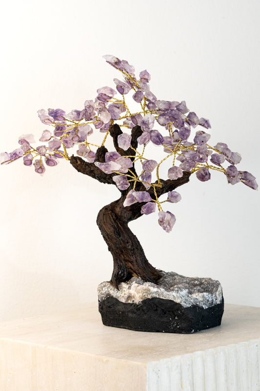 Calming Spirit Raw Amethyst Feng Shui Tree