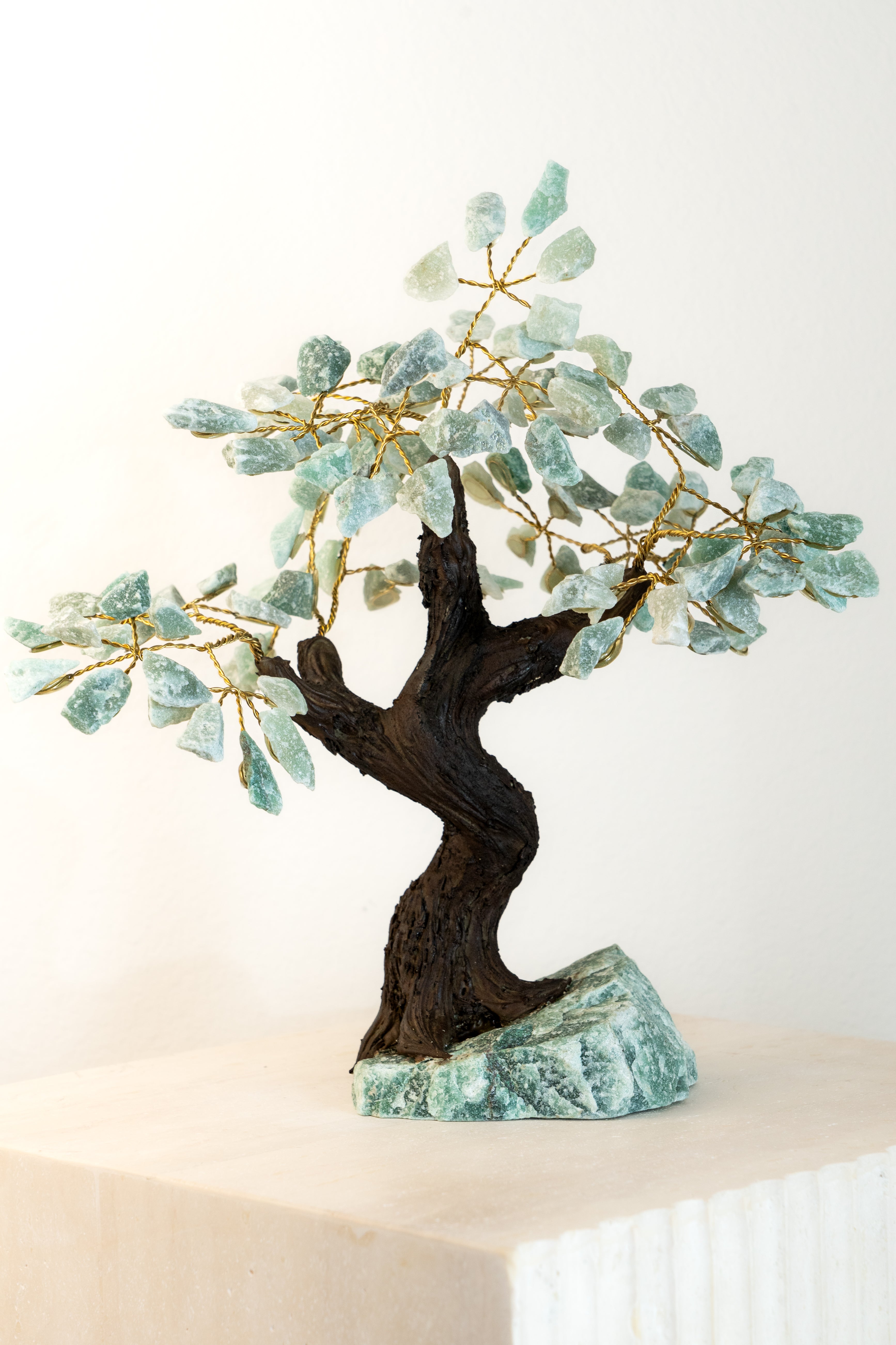 Super Luck Raw Green Quartz Feng Shui Tree