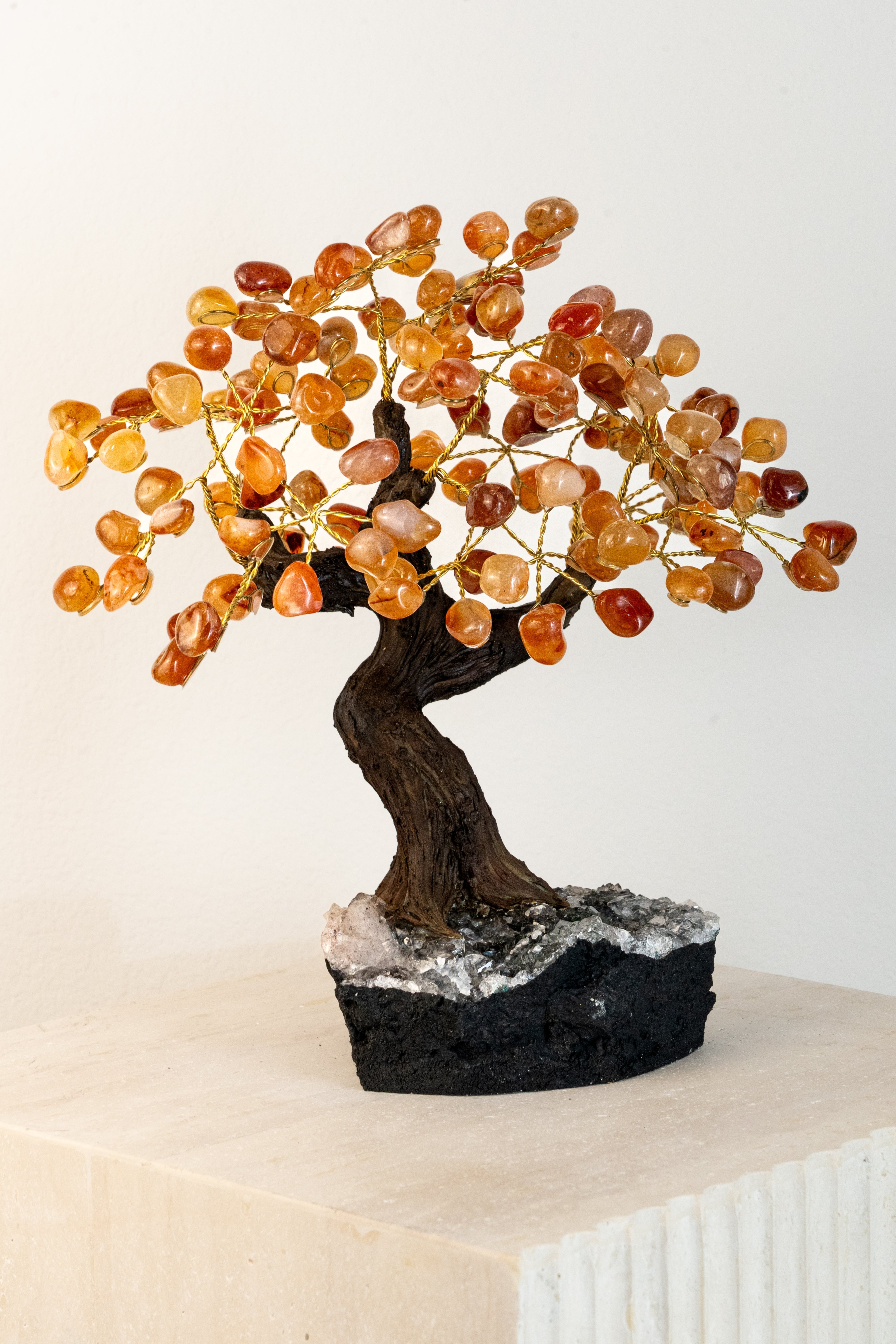 Positive Attracts Red agate Feng Shui Tree