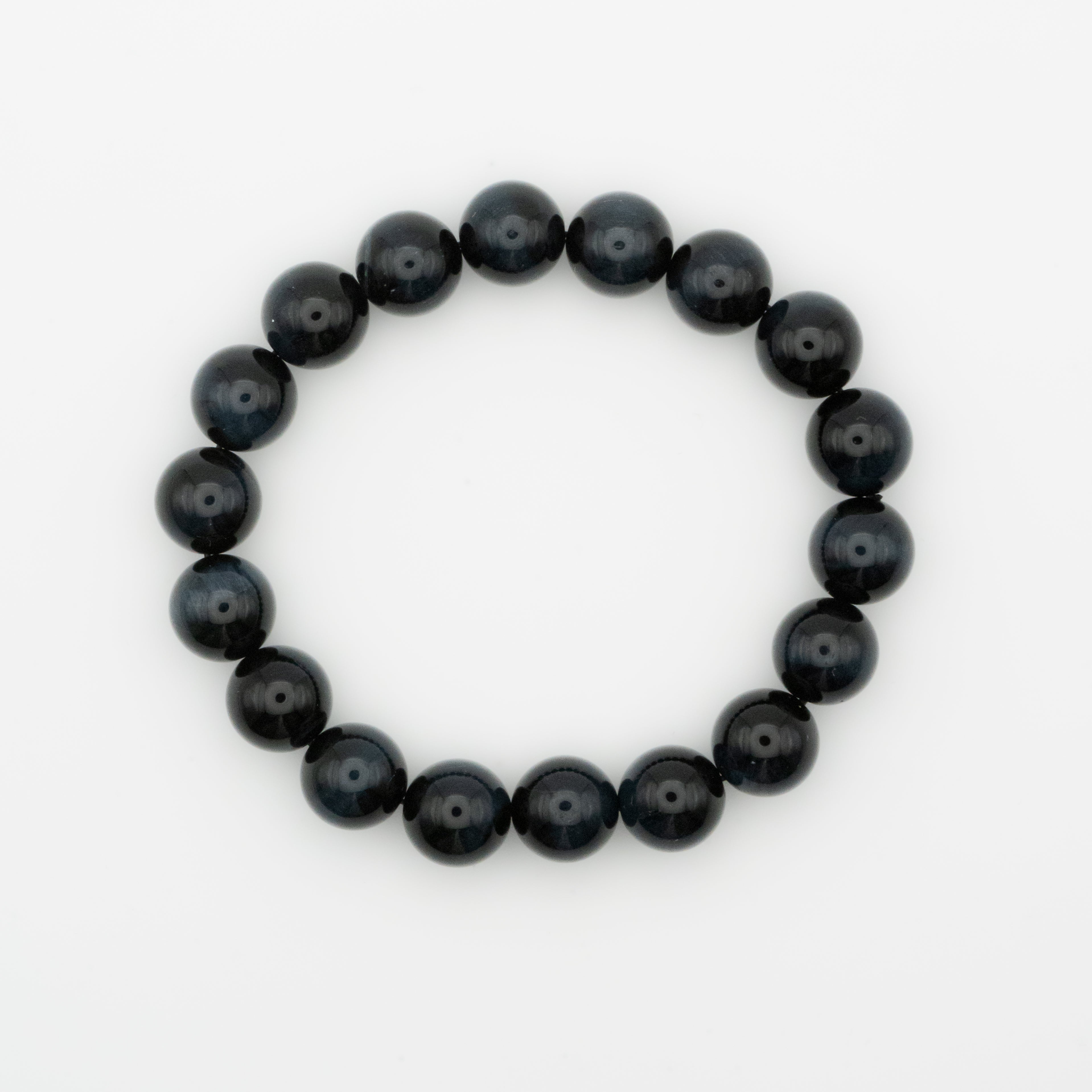 Blue Tiger Eye Single-Loop Bracelet - Confidence & Insight