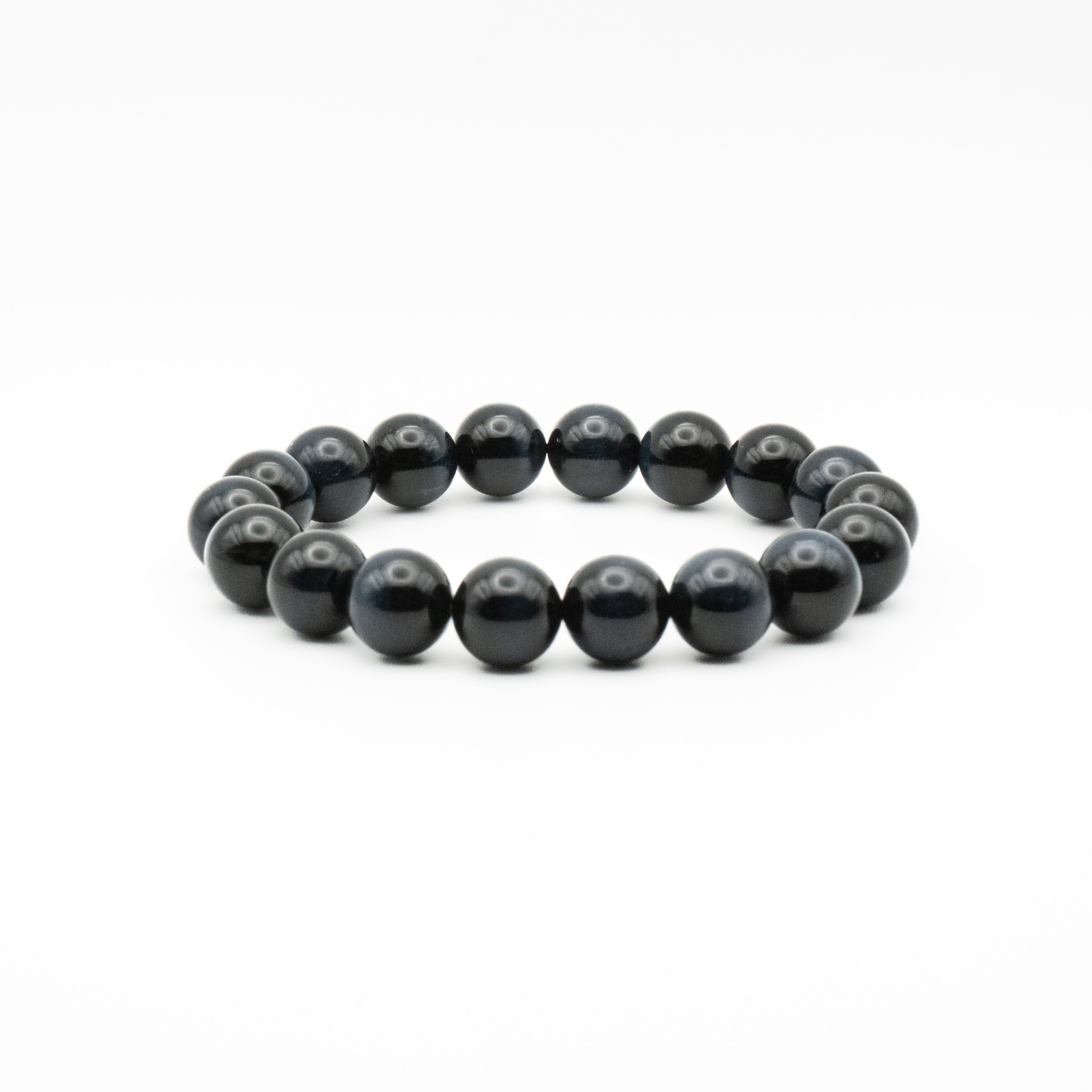 Blue Tiger Eye Single-Loop Bracelet - Confidence & Insight