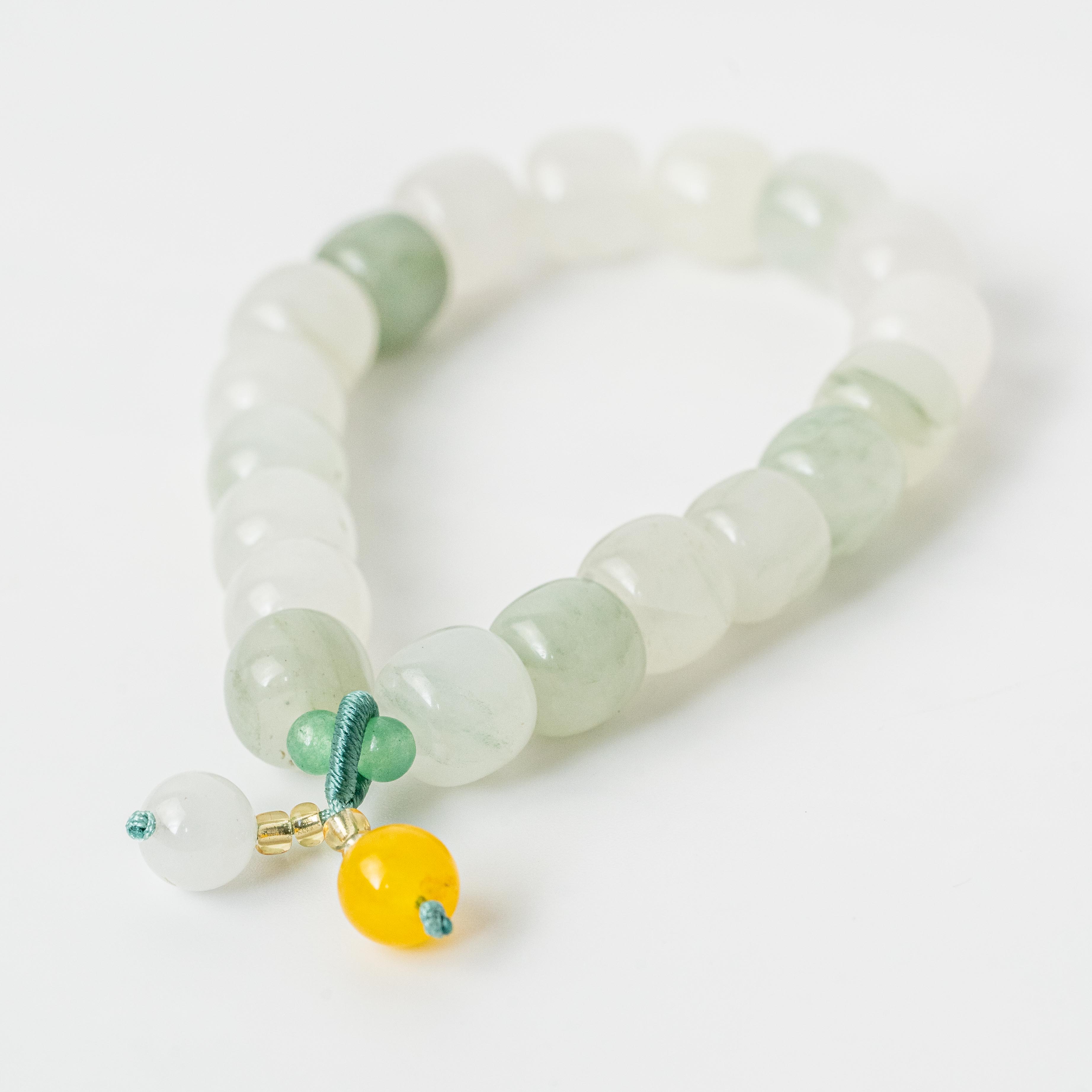 Tianshan Jade Singe-Loop Bracelet Hope and Happiness