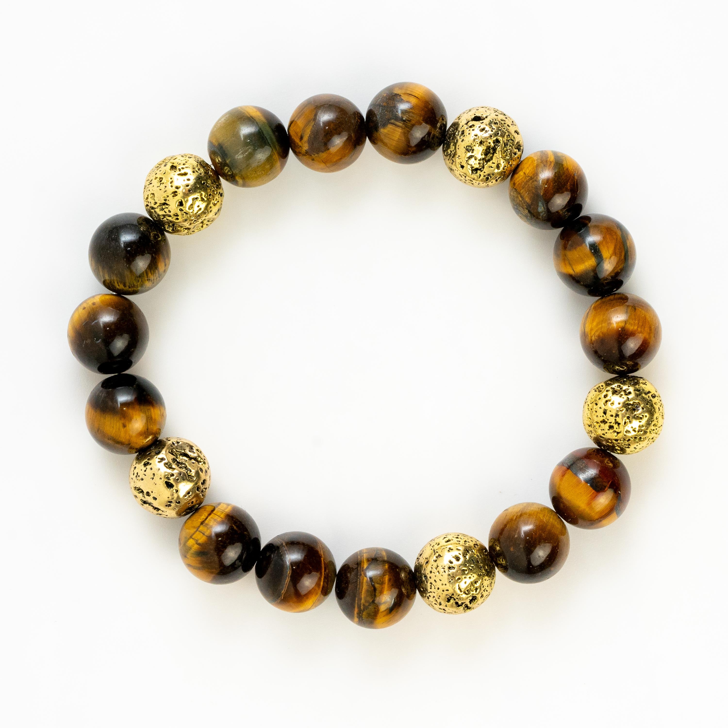 Yellow Tiger Eye Single- Loop Bracelet Energy Protection