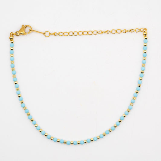 Turquoise/japanese seed beads Bracelet