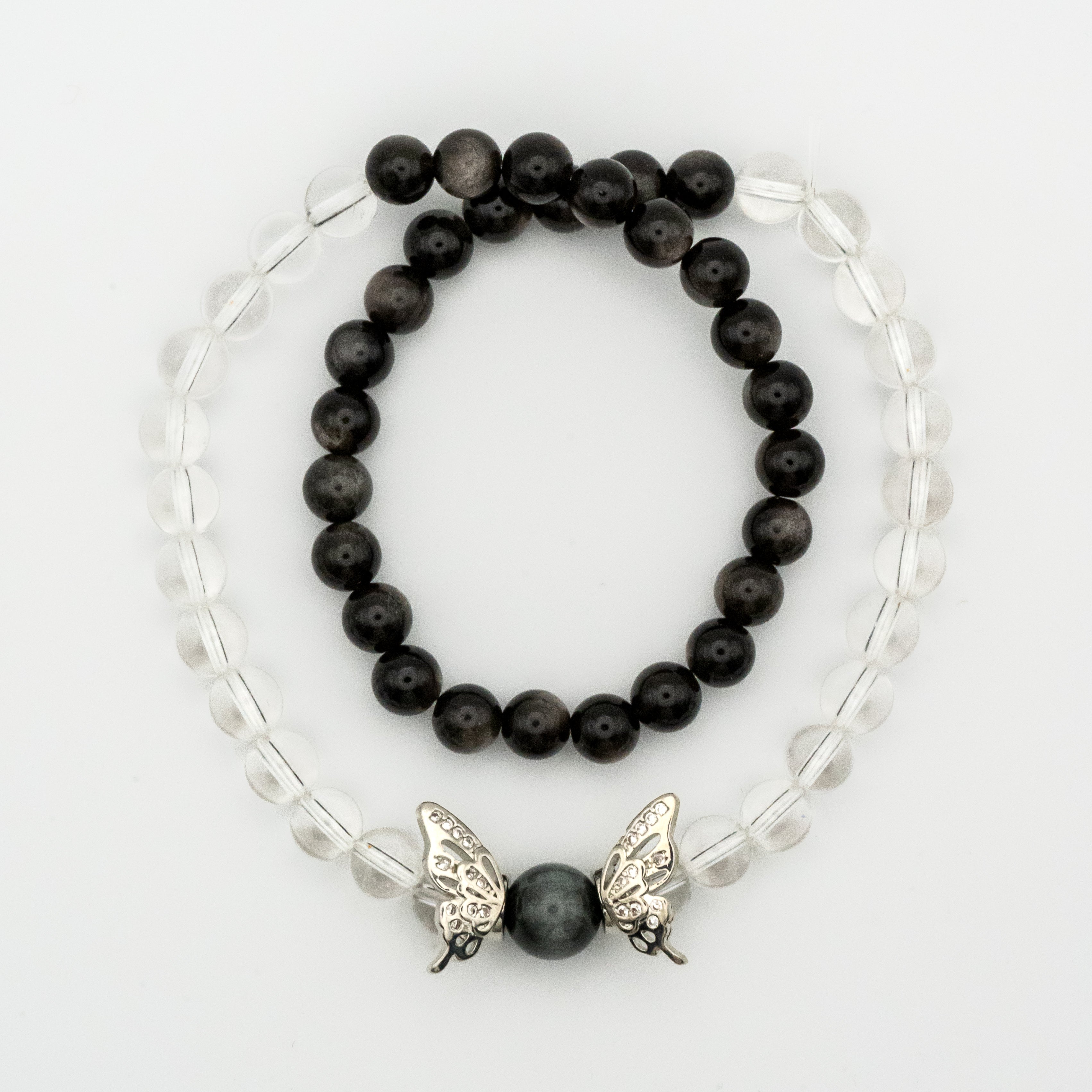 Grey Hawk’s Eye Multi-Loop Bracelet - Insight & Mental Clarity