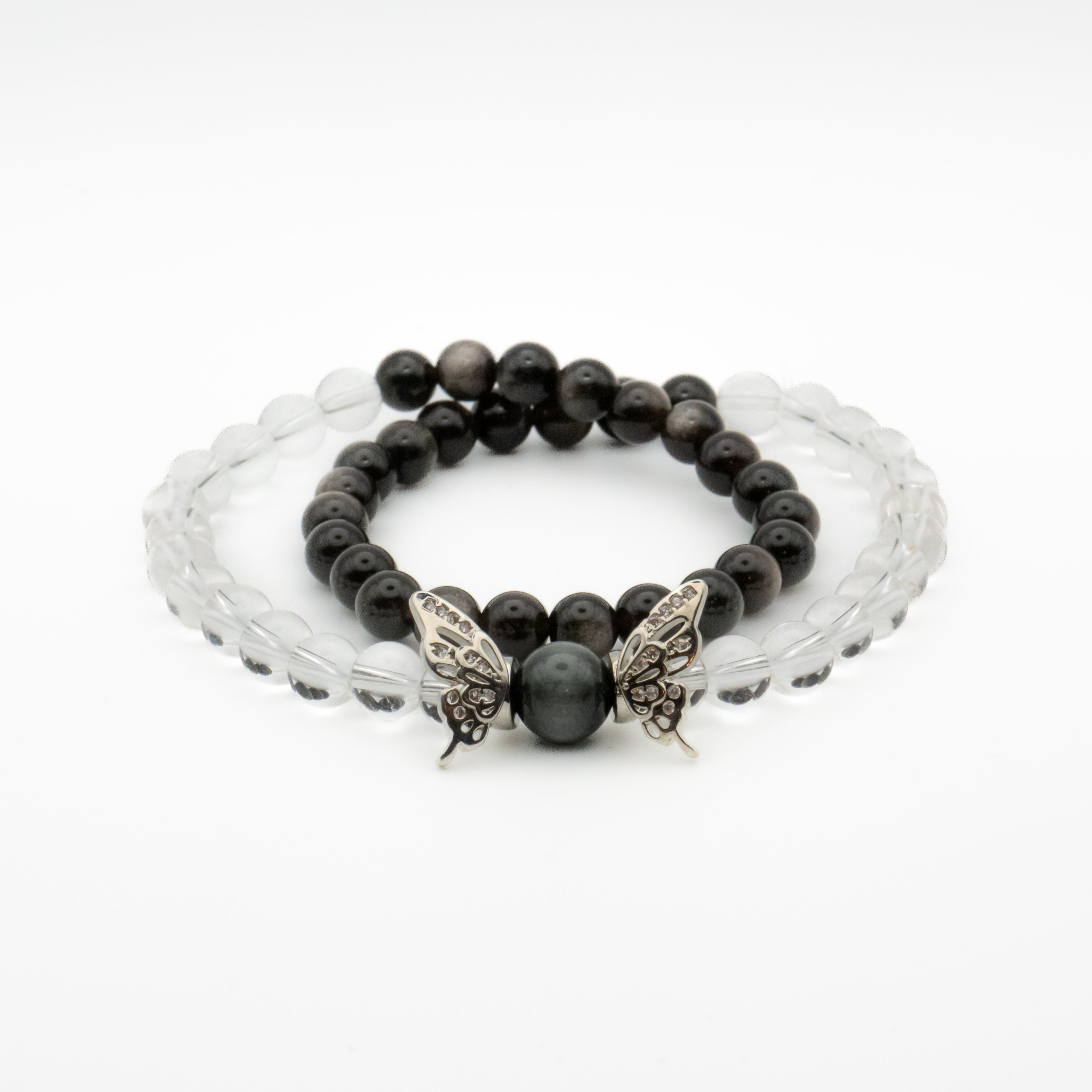 Grey Hawk’s Eye Multi-Loop Bracelet - Insight & Mental Clarity