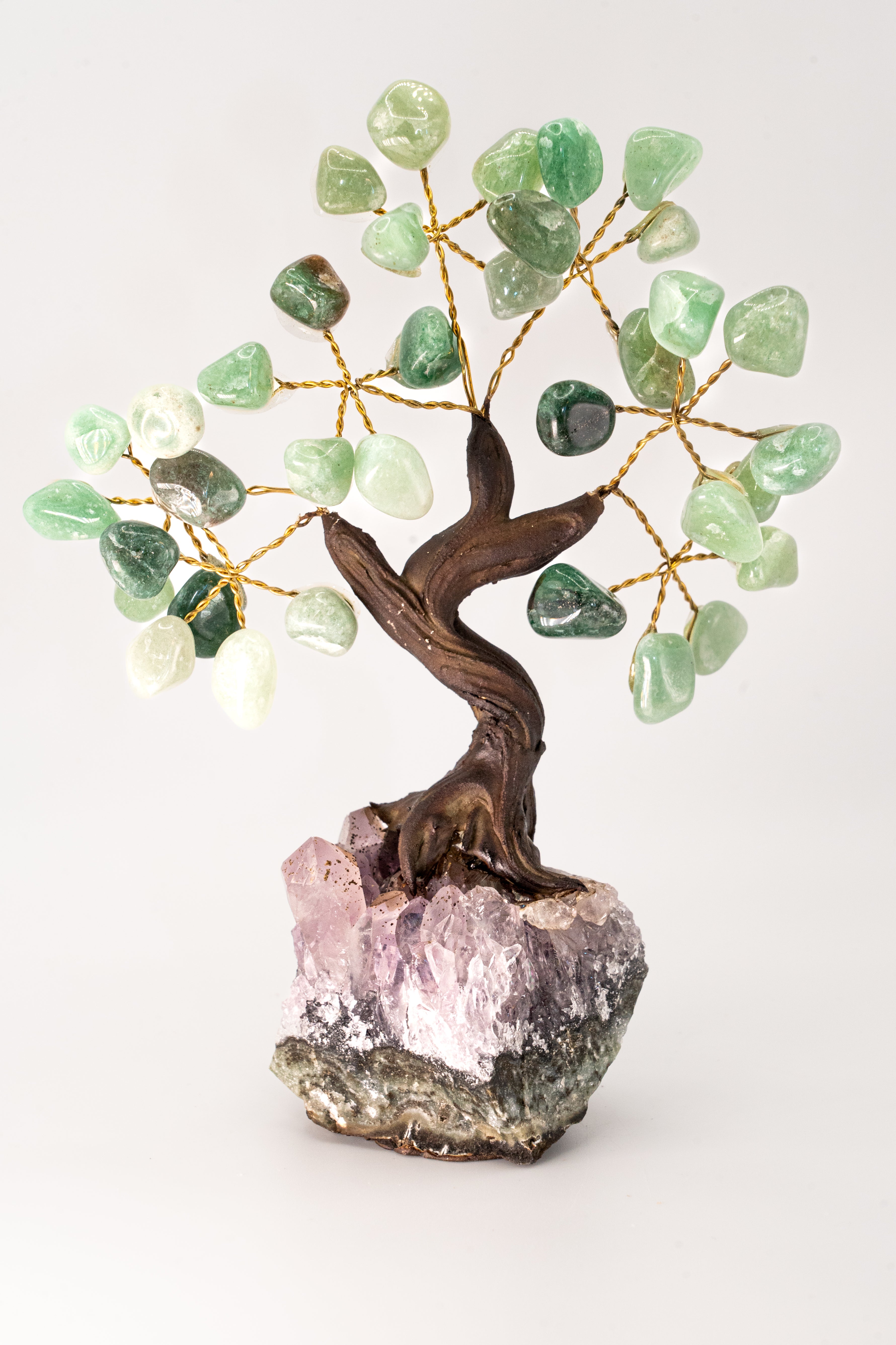 Success Green Quartz Feng Shui Tree