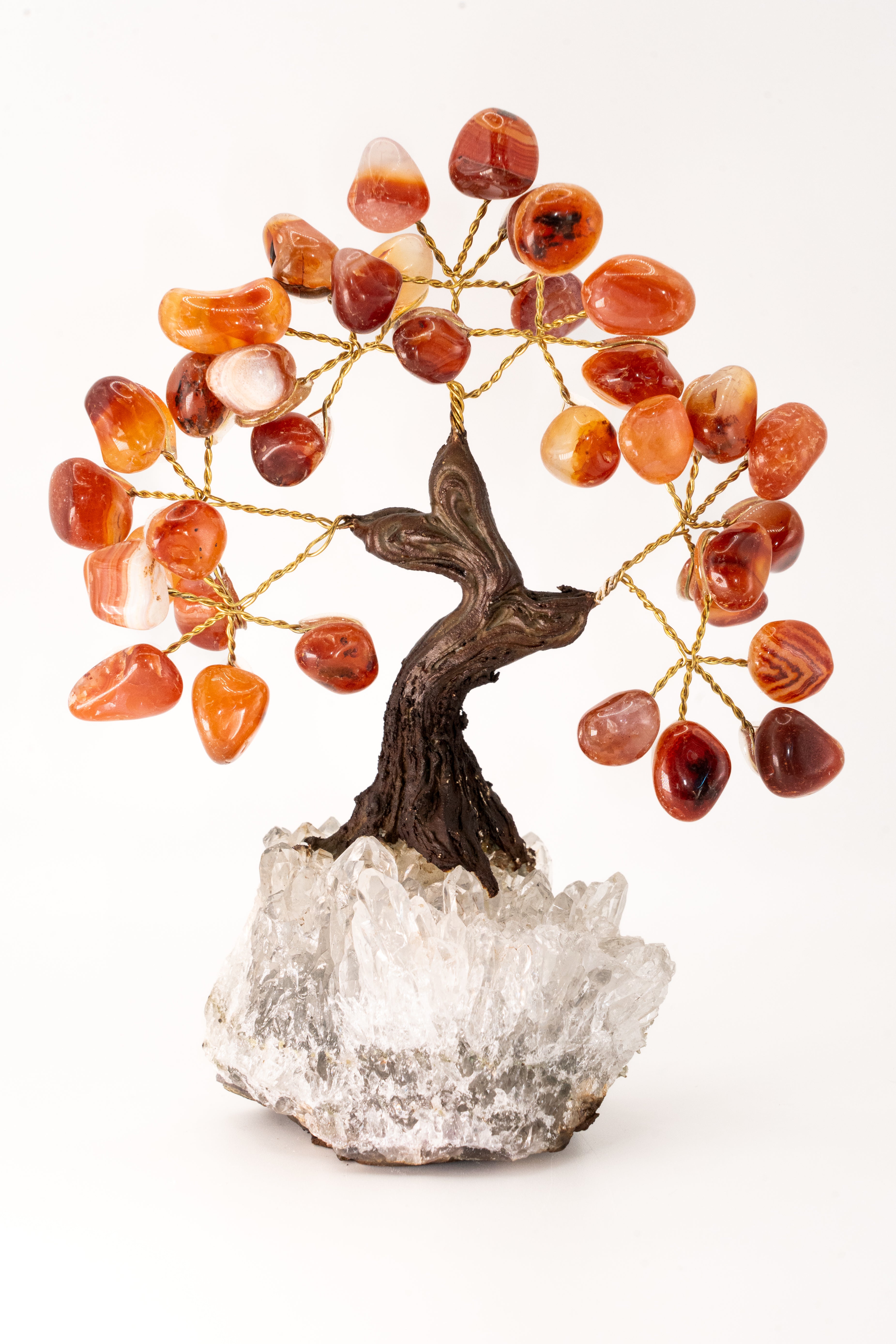 Emotional Balance Carnelian Feng Shui Tree