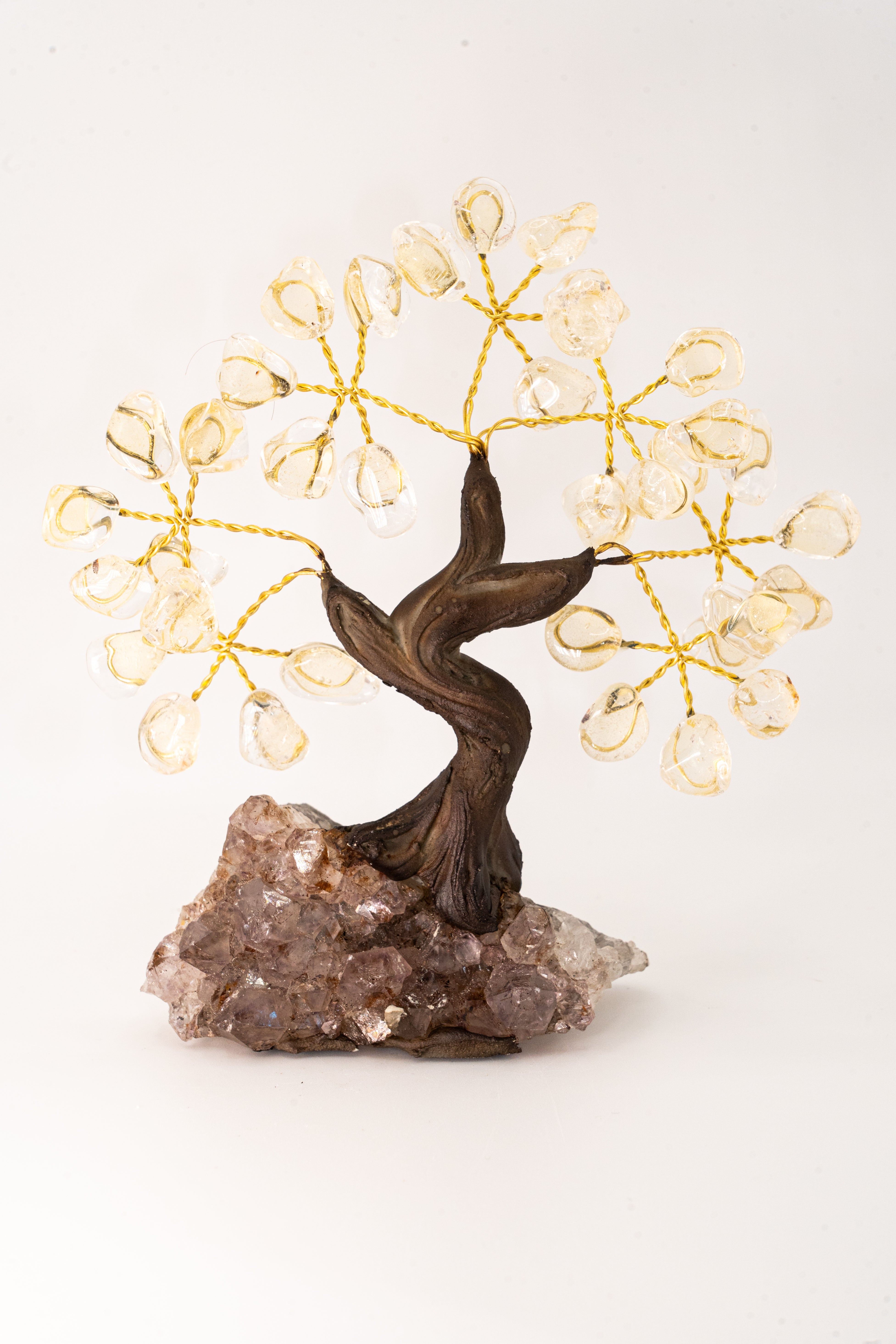 Awakening Clear Quartz Crystal Feng Shui Tree