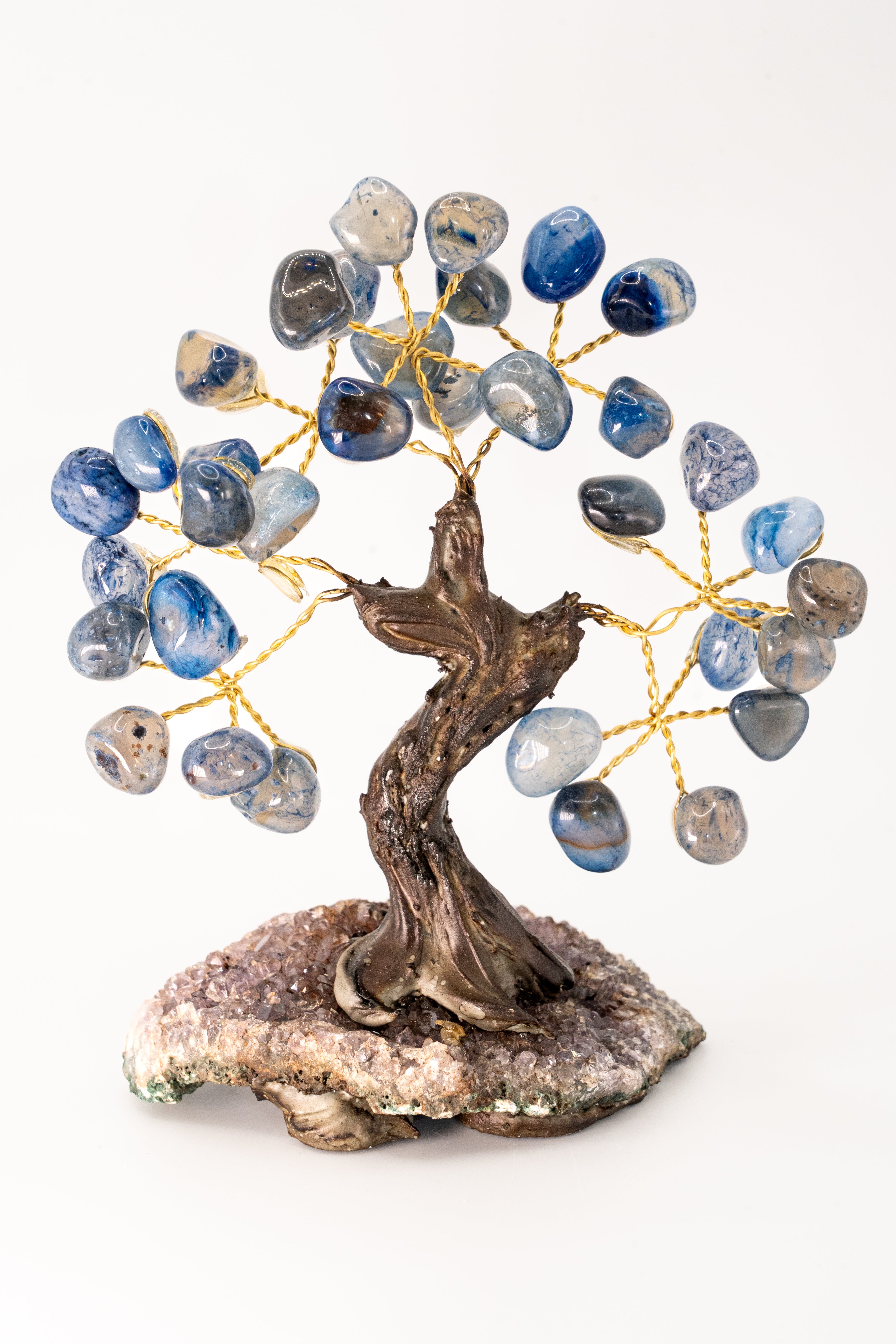 Calming & Balancing Azul agate Feng Shui Tree