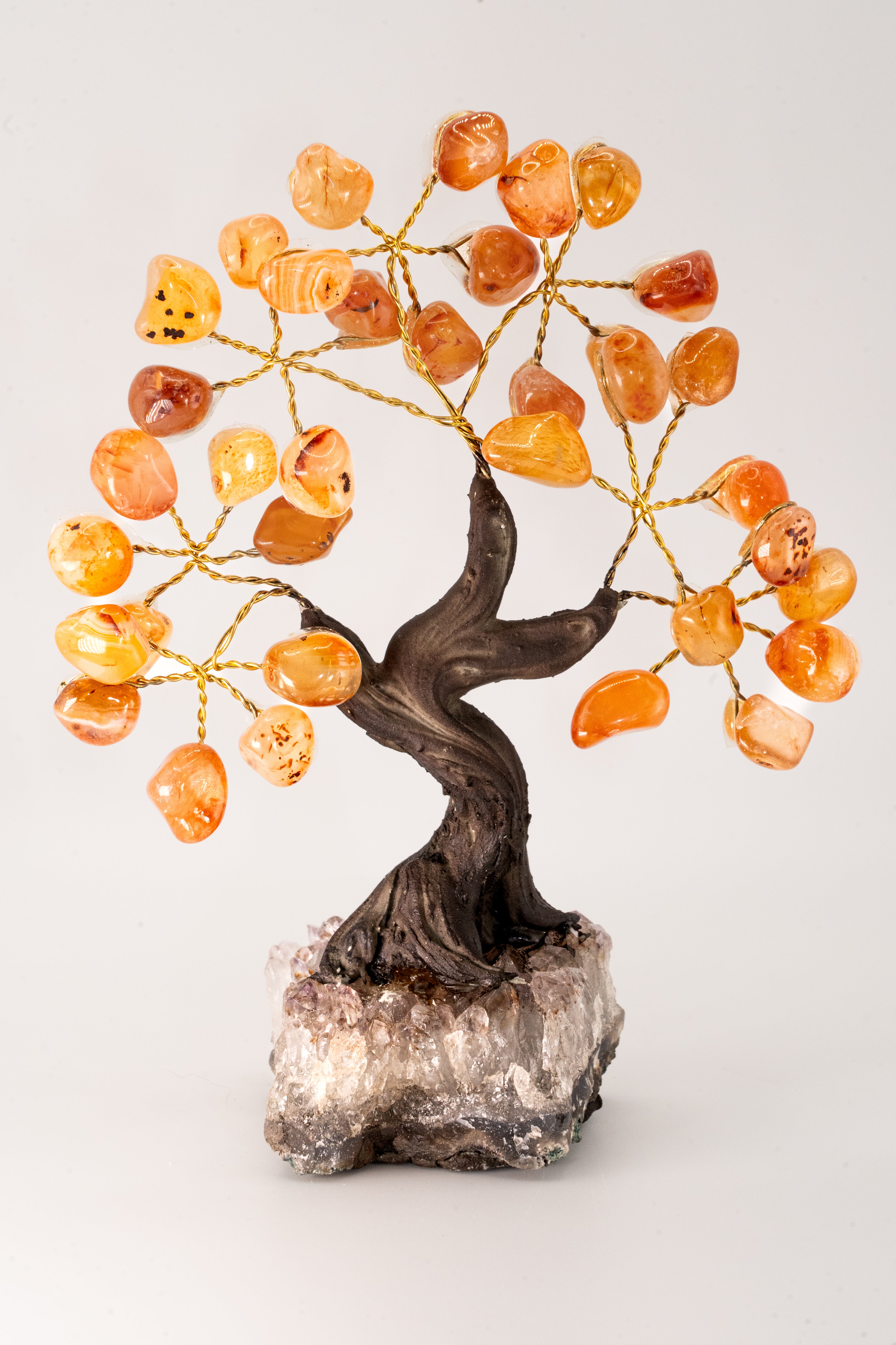 Serenity Red Agate Feng Shui Tree