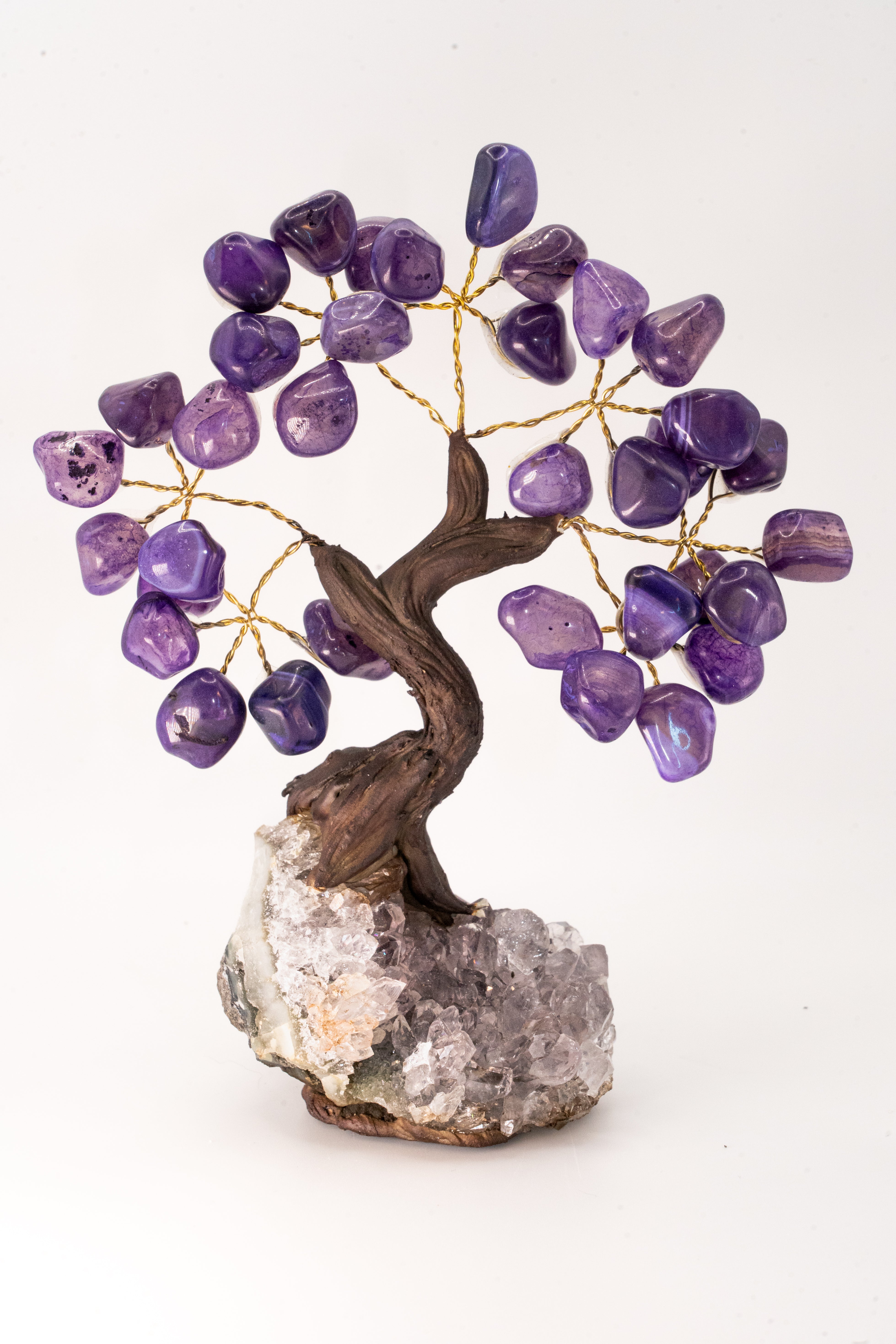 Harmonizing Energy Purple Agate Feng Shui Tree