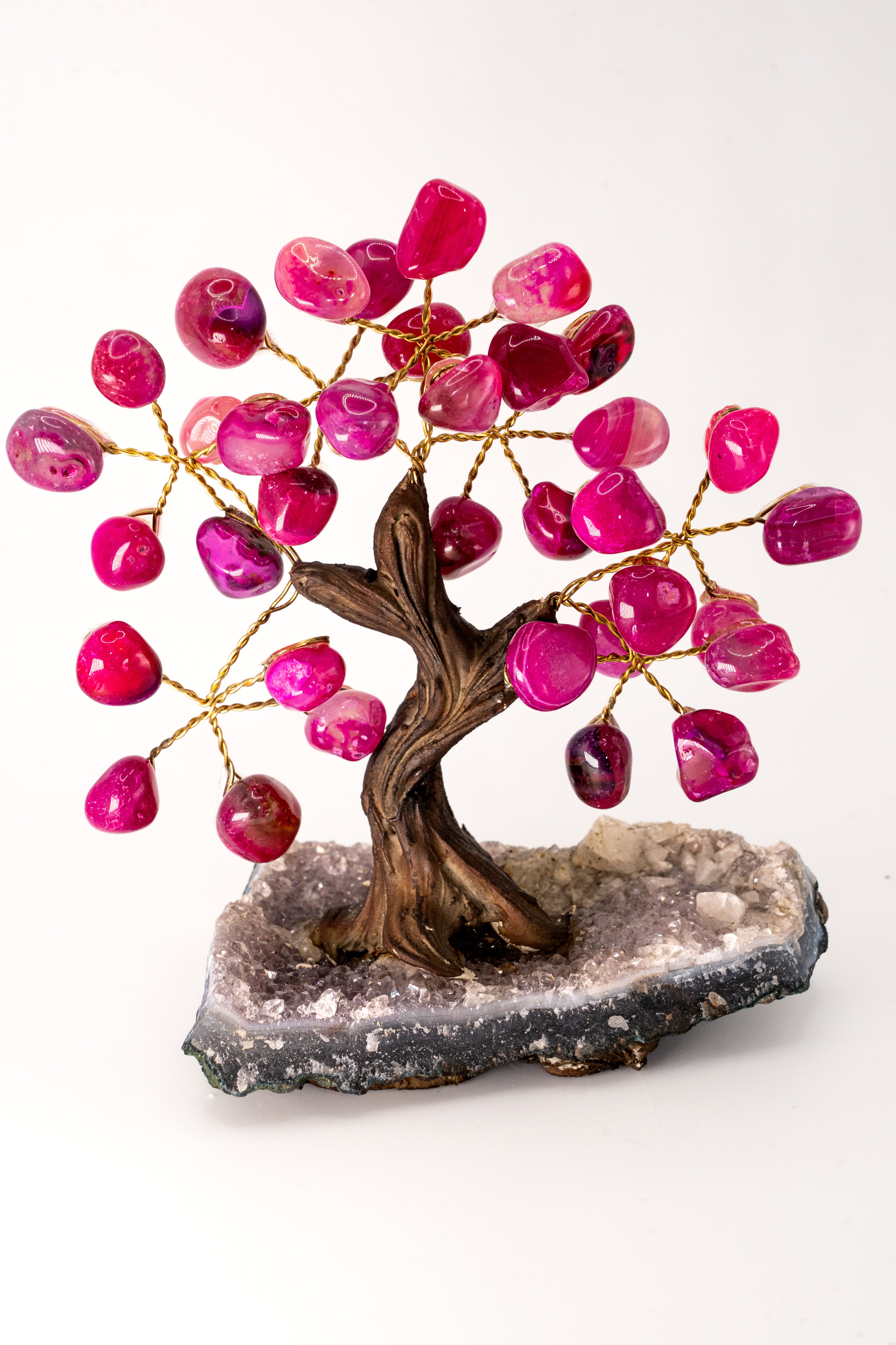 Love Emotion Agate Rosa Feng Shui Tree