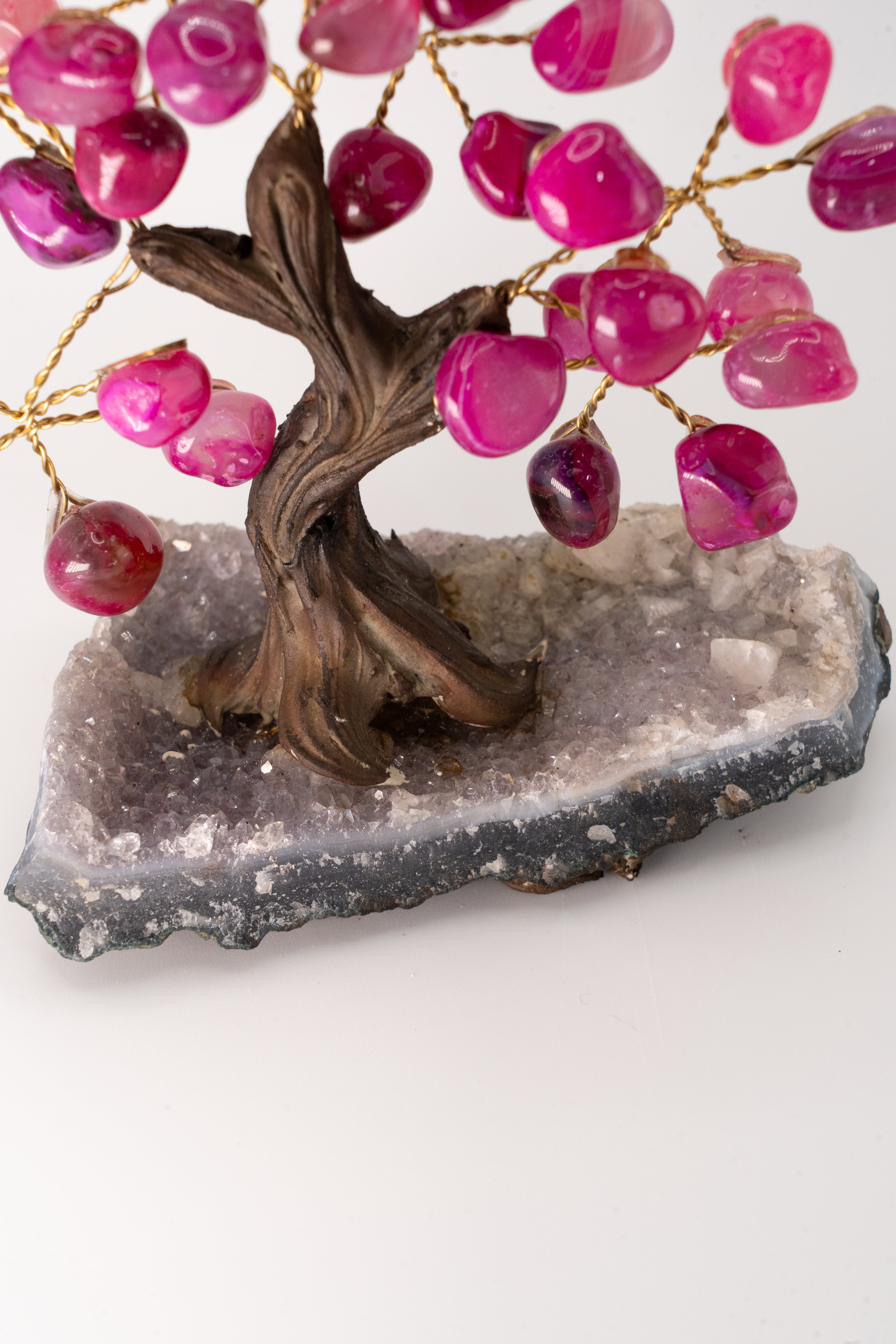 Love Emotion Agate Rosa Feng Shui Tree