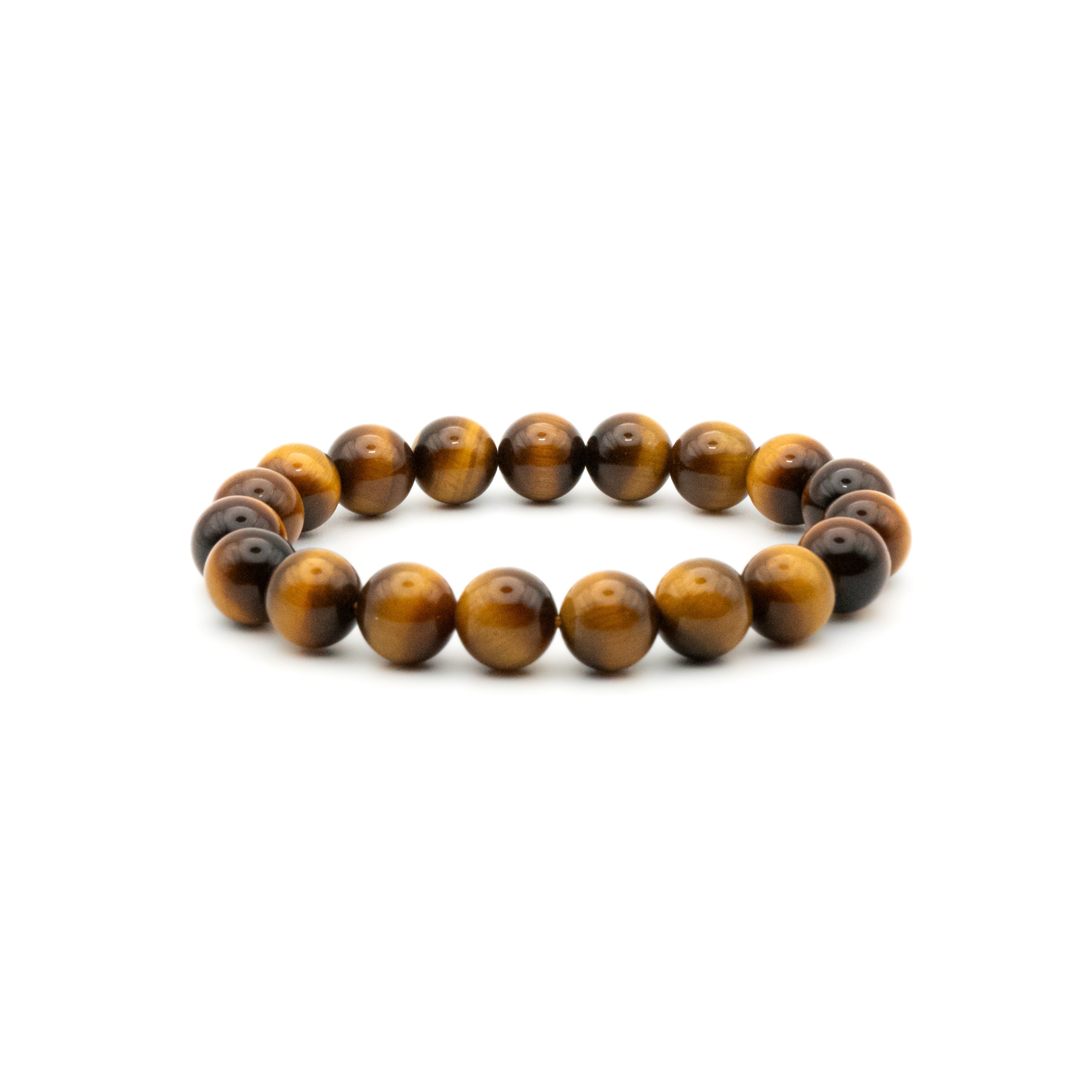 Yellow Tiger Eye Single-Loop Bracelet - Strength & Protection